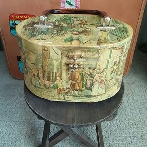 Vintage Wooden Painted Purse